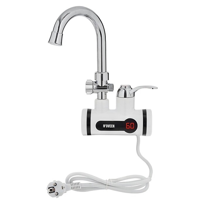 Protočni grijač slavina IWH370  (3.000 W - 3.600 W, 2 l/min - 2,5 l/min, Bijela) | BAUHAUS