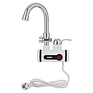 Protočni grijač slavina IWH370 (3.000 W - 3.600 W, 2 l/min - 2,5 l/min, Bijela)