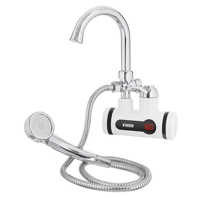 Protočni grijač slavina IWH370  (3.000 W - 3.600 W, 2 l/min - 2,5 l/min, Bijela) | BAUHAUS
