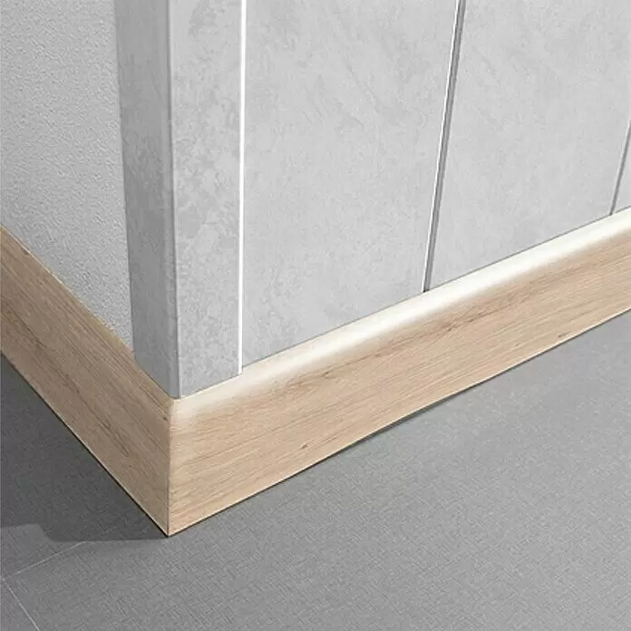 LOGOCLIC Sockelleiste K 58 Eiche Colorado - 260 cm x 10 mm x 58 mm, MDF