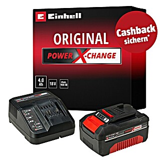 Einhell PXC 18V Akku & Ladegerät 18V 4,0Ah PXC Starter Kit C1 (18 V, 1 Akku, 4 Ah)