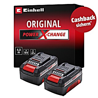 Einhell Professional PXC 18V Akku 2x18V 4,0Ah PXC-Twinpack CB (18 V, 2 Akkus, 4 Ah)