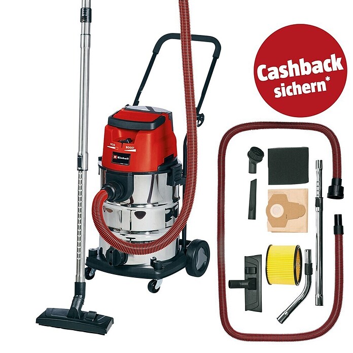 Einhell Power X-Change Akku-Nass-Trockensauger TE-VC 36/30 (18 V, Ohne Akku, Behältervolumen: 30 l)