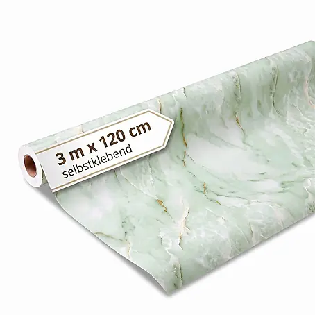 Dalsys Wandverkleidung Selbstklebend 3m Rolle x 120cm Salbeigrün PVC
