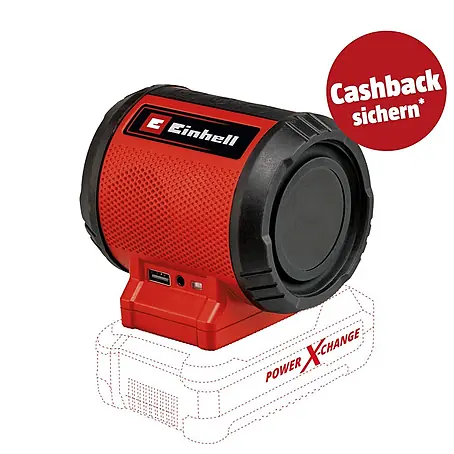 Einhell PXC 18V Bluetooth-Lautsprecher TC-SR 18 Li BT Solo
