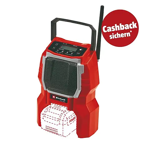 Einhell PXC 18V Akku-Baustellenradio TC-RA 18 Li-Solo