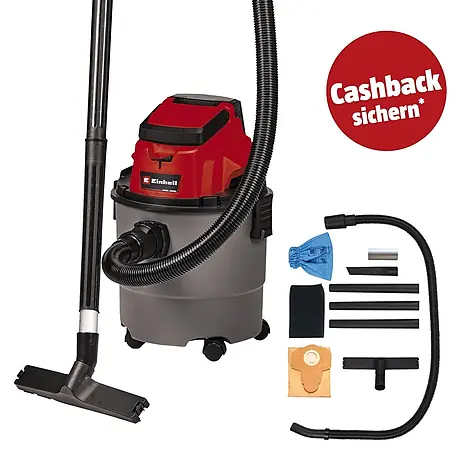 Einhell PXC 18V Akku-Nass-Trockensauger TC-VC 18/15 Li-Solo