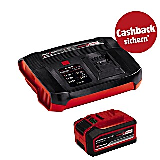 Einhell PXC 18V Akku & Ladegerät 18V 4-6Ah & 6A Boostcharger (18 V, 1 Akku, 4 Ah - 6 Ah)