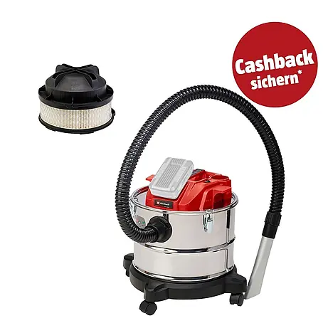 Einhell PXC 18V Akku-Aschesauger TE-AV 18/15 LI-C Solo