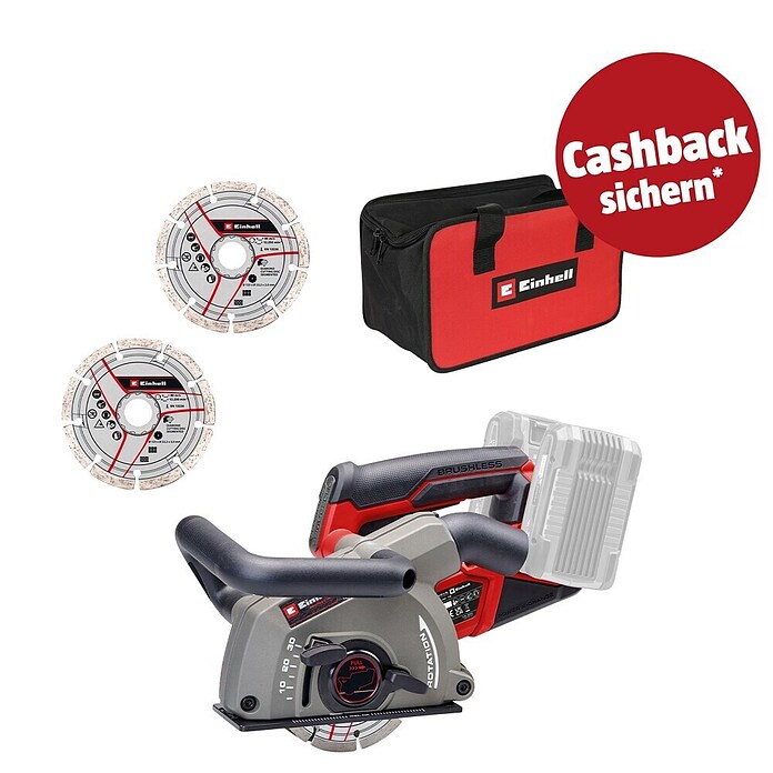 Einhell Professional PXC 18V Akku-Mauernutfräse TP-MA 36/30 Li BL - Solo (18 V, Ohne Akku, 0 Ah, Durchmesser Schleifscheibe: 125 mm) | BAUHAUS