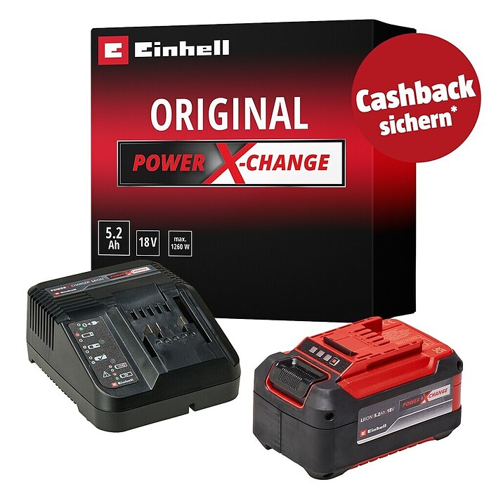 Einhell PXC 18V Akku & Ladegerät 5,2 Ah PXC Starter-Kit (18 V, 1 Akku, 5,2 Ah) | BAUHAUS