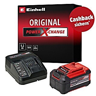 Einhell PXC 18V Akku & Ladegerät 5,2 Ah PXC Starter-Kit (18 V, 1 Akku, 5,2 Ah)