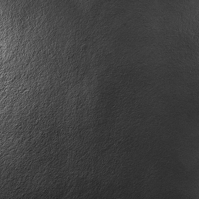 Onbath's Duschwanne 925 - L x B: 160 x 90 cm, Naturstein, Anthrazit-Schwarz - Dunkelgraue raue texturierte Oberfläche.
