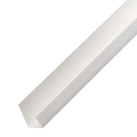 Protektor  Kantenschutz für Trockenbau 3741 Einfassprofil 200cm PVC für 12,5mm Gipskarton Weiß