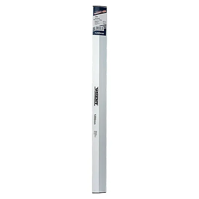 Wisent Aluminium-Abziehlatte - Länge: 120 cm, Trapez - Lange Verpackung für ein VINSENT-Produkt, gekennzeichnet mit "1200mm", was auf eine Länge von 120 cm hinweist.