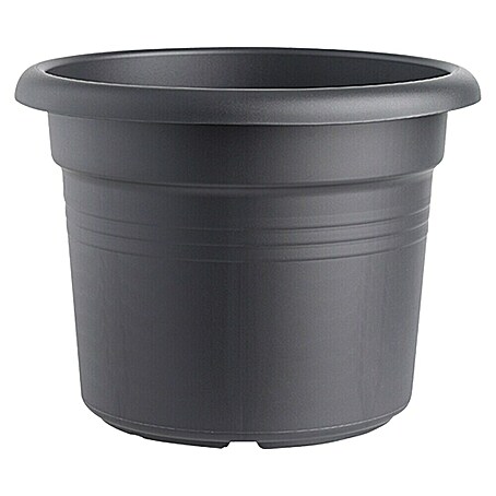 Elho Pflanztopf Green Basics Cilinder (Max. Außendurchmesser: 65 cm, Höhe: 48 cm, Kunststoff, Schwarz)