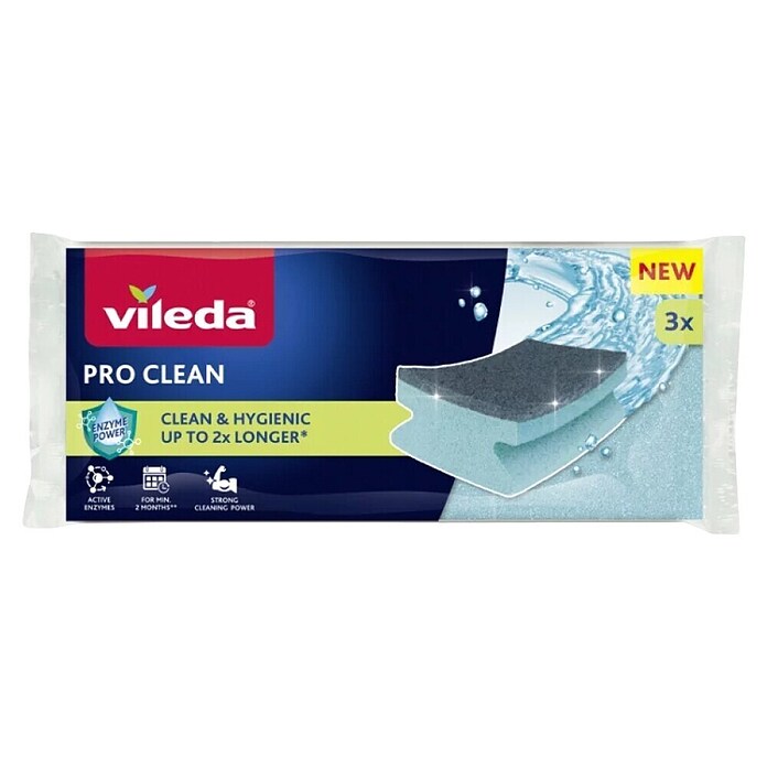 Vileda Čistilna goba Pro Clean  (3 kos) | Čistilne gobice | Čistilni pripomočki | Izdelki za čiščenje | Čiščenje in gospodinjstvo | Izdelki | BAUHAUS