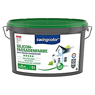 swingcolor Silikon-Fassadenfarbe (Weiß, 5 l)