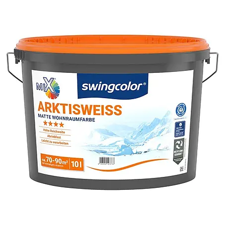 swingcolor Mix Wandfarbe Arktisweiß zum Mischen lassen