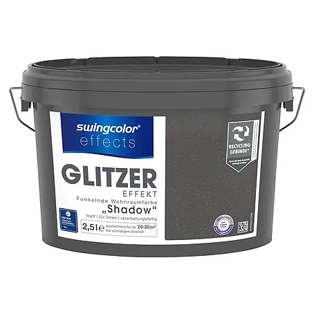 swingcolor effects Farbeffektputz Funkelnde Wohnraumfarbe mit Glitzer-Effekt