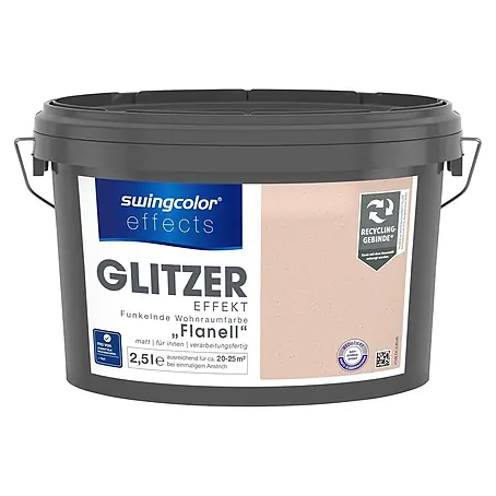 swingcolor effects Farbeffektputz Funkelnde Wohnraumfarbe mit Glitzer-Effekt