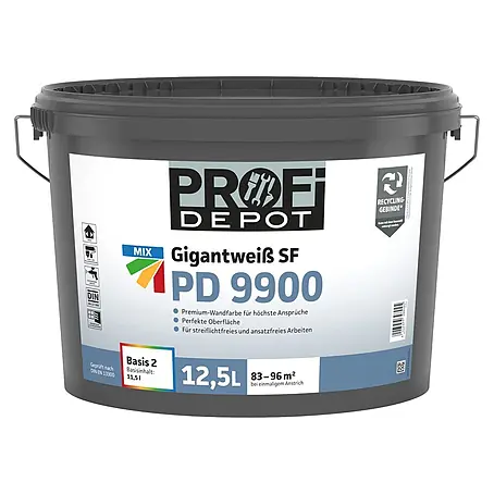 Profi Depot Mix Wandfarbe Gigantweiß SF PD 9900 zum Mischen lassen