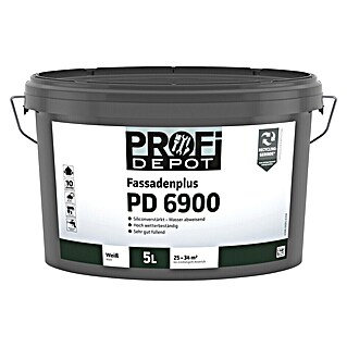 Profi Depot PD Dispersionsfassadenfarbe Fassadenplus PD 6900 (Weiß, 5 l)
