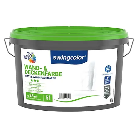 swingcolor Mix Wandfarbe Wand- & Deckenfarbe zum Mischen lassen