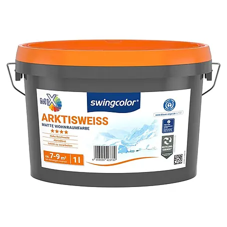 swingcolor Mix Wandfarbe Arktisweiß zum Mischen lassen