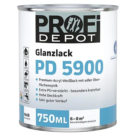 Profi Depot PD Weißlack Glanzlack PD 5900