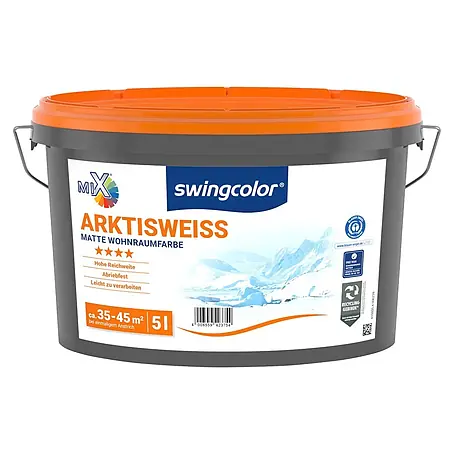 swingcolor Mix Wandfarbe Arktisweiß zum Mischen lassen