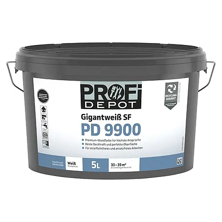 Profi Depot PD Wandfarbe Gigantweiß SF PD 9900