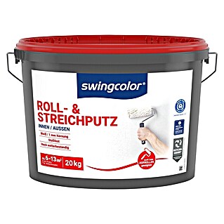 swingcolor Dekoputz Roll- & Streichputz (Weiß, Körnung: 1 mm, 20 kg)