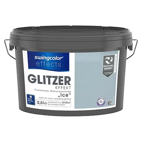 swingcolor effects Farbeffektputz Funkelnde Wohnraumfarbe mit Glitzer-Effekt