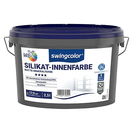 swingcolor Mix Wandfarbe Silikat-Innenfarbe zum Mischen lassen