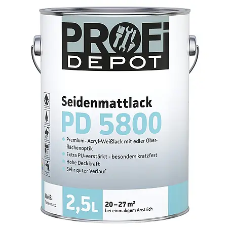 Profi Depot PD Weißlack Seidenmattlack PD 5800