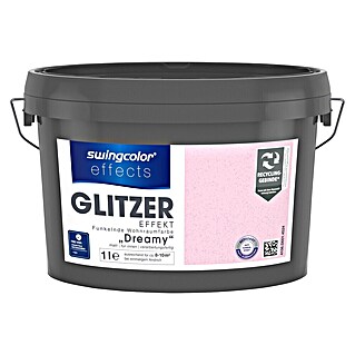swingcolor effects Farbeffektputz Funkelnde Wohnraumfarbe mit Glitzer-Effekt (Dreamy, Glitzernd, 1 l)