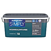 swingcolor Wandfarbe SIMPLY Blau (Blau - Nr. 18, 2,5 l, Matt)
