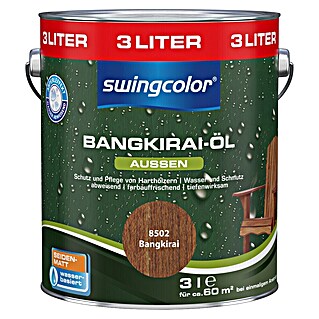 swingcolor Bangkirai-Öl (Bangkirai, 3 l, Seidenmatt)