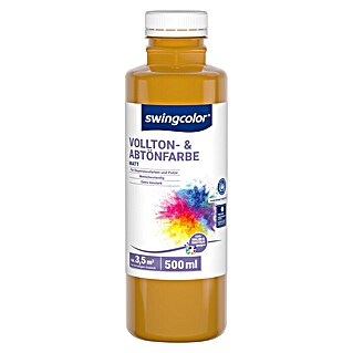 swingcolor Vollton- & Abtönfarbe (Ocker, Matt, 500 ml)