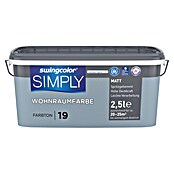 swingcolor Wandfarbe SIMPLY Blau (Blau - Nr. 19, 2,5 l, Matt)