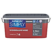swingcolor Wandfarbe SIMPLY (Rot - Nr. 14, 2,5 l, Matt)