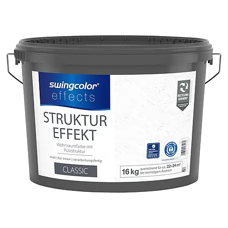 swingcolor effects Dekoputz Struktur-Effekt Wohnraumfarbe mit Putzstruktur