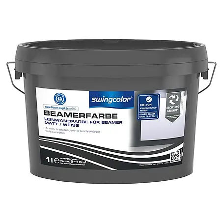 swingcolor  Wandfarbe Beamerfarbe