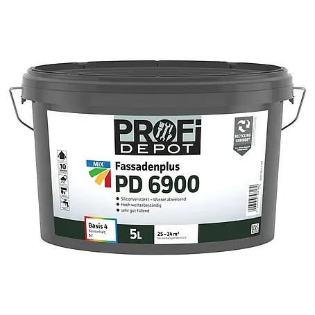 Profi Depot Mix Dispersionsfassadenfarbe Fassadenplus PD 6900 zum Mischen lassen