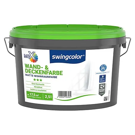 swingcolor Mix Wandfarbe Wand- & Deckenfarbe zum Mischen lassen