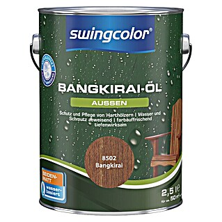 swingcolor Bangkirai-Öl (Bangkirai, 2,5 l, Seidenmatt)