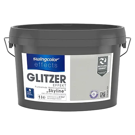 swingcolor effects Farbeffektputz Funkelnde Wohnraumfarbe mit Glitzer-Effekt