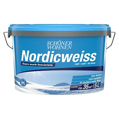 SCHÖNER WOHNEN-Farbe  Wandfarbe Nordicweiß