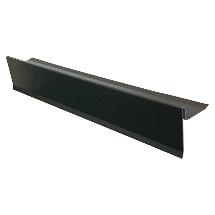 Sarei Windleiste - Zuschnittbreite: 168 mm, L x B x H: 1.000 x 60 x 83 mm, Aluminium, Anthrazit - Dunkelgraues Eckprofil aus Metall, das für robuste und saubere Abschlüsse sorgt. Ideal für Bau- und Renovierungsprojekte.